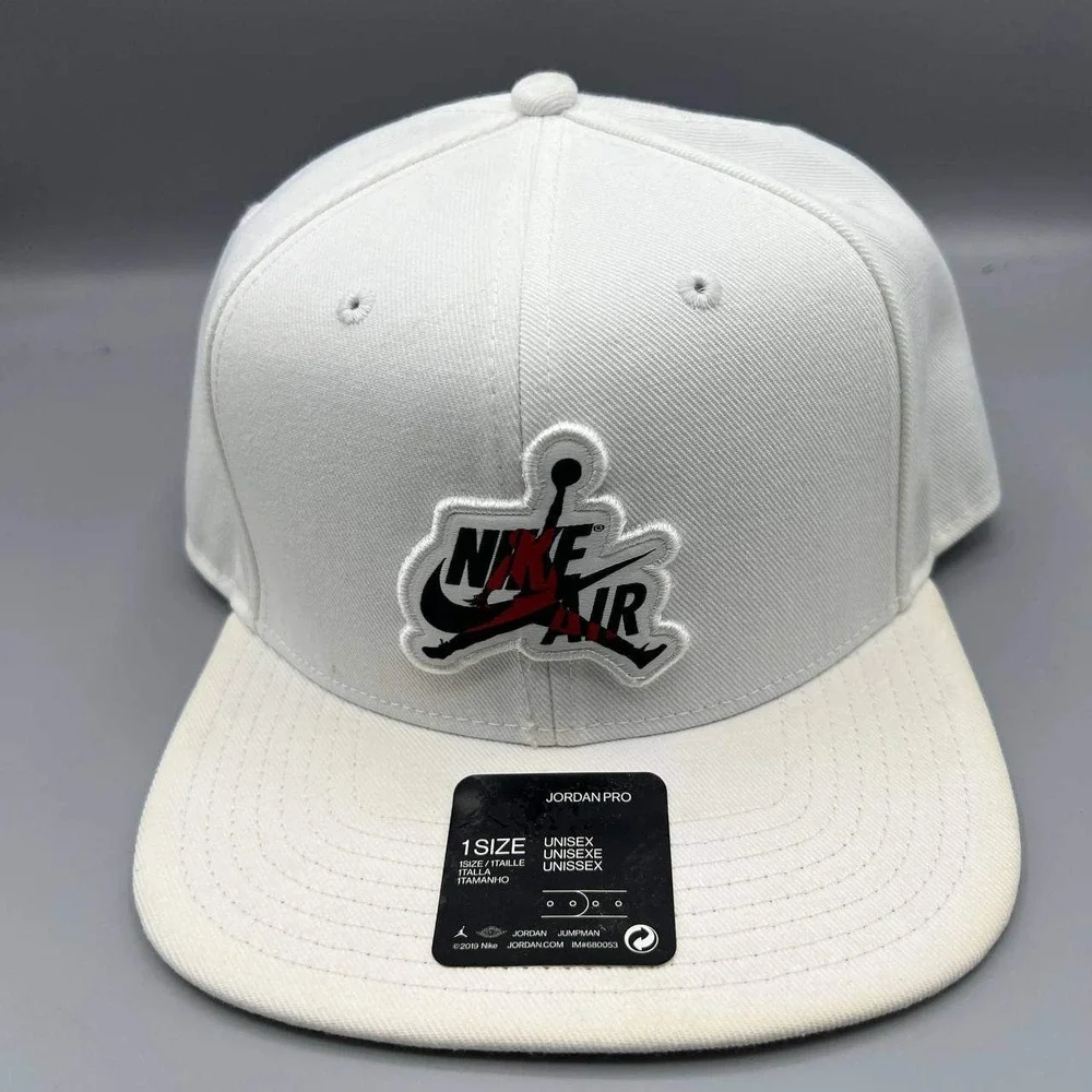 Air Jordan Pro Hat Men White‎ Embroidered Logo Jumpman Nike Snap Back Cap